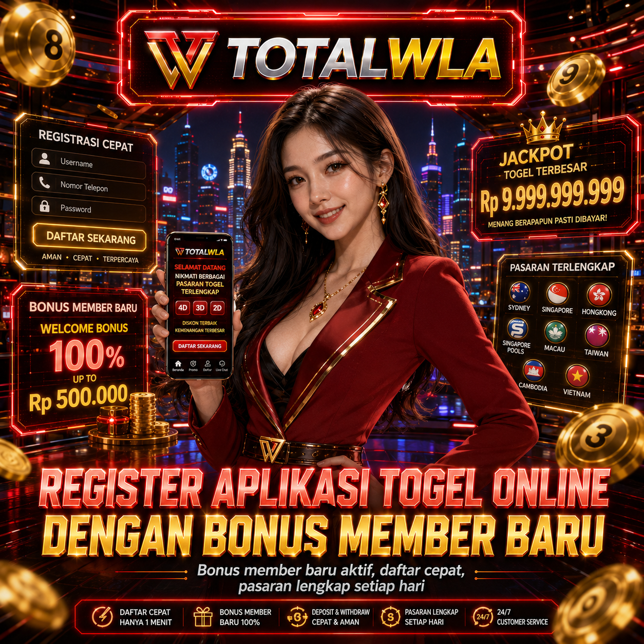 TOTALWLA # Register Aplikasi Togel Online dengan Bonus Member Baru